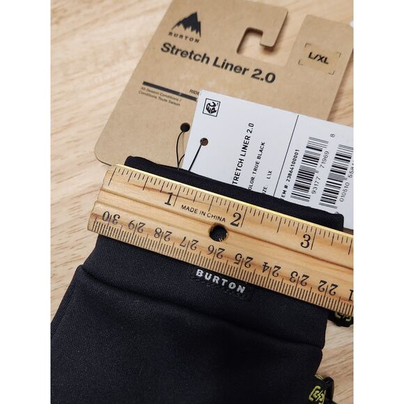 Burton Stretch Liner 2.0 Gloves L/XL Black – 2 Pairs Touchscreen Compatible - Picture 3 of 6